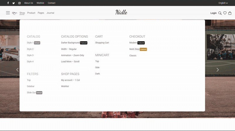Nidle Fashion Site